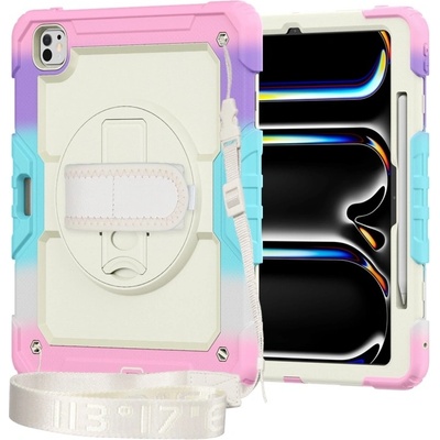 Vsetkonamobil 81773 SOLID 360 Odolný obal pre Apple iPad Pro 13 2024 / M5 2025 RAINBOW