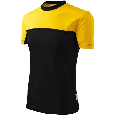 Malfini tričko unisex Colormix černé-žluté