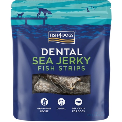 FISH4DOGS DENTAL SEA morská ryba prúžky 100 g