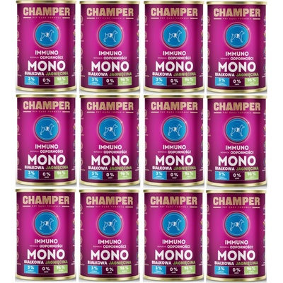 Champer Immuno monoproteinové jehněčí 12 x 400 g