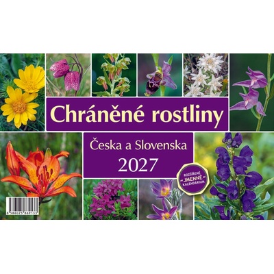 stolní CHRÁNĚNÉ ROSTLINY ČESKA A SLOVENSKA 2027