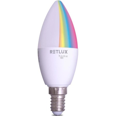 Retlux LED RGBW Stmievateľná žiarovka C37 E14/4,5W/230V 2700-6500K Wi-Fi Tuya FT1065