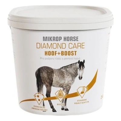 MIKROS Horse Diamond Care Hoof + Boost Doplňkové krmivo pro podporu růstu kopytní rohoviny 2.4 kg