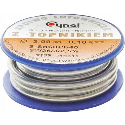 Pájka Cín pro Pájení CYNEL 3mm 100g lx936