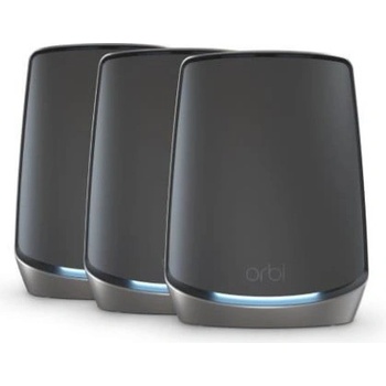 Netgear NETGEAR Orbi 860 AX6000 WiFi System black edition Třípásmový (2,4 GHz / 5 GHz / 5 GHz) Wi-Fi 6 (802.11ax) Černá 4 Vnitřní (RBK863SB-100EUS)