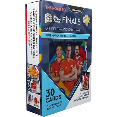 Topps 2022/23 Match Attax 101 The Road to UEFA Nations League Finals Blue Tin Box