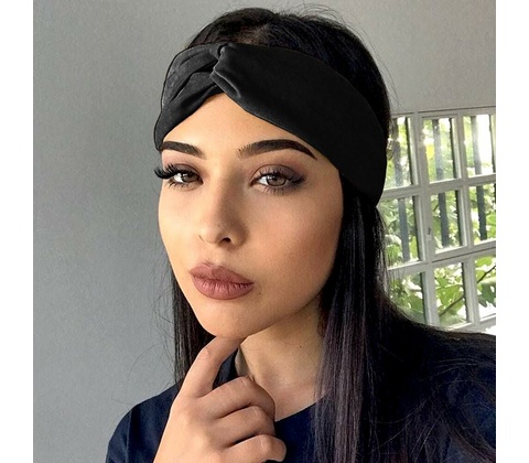 Elastická čelenka čierna