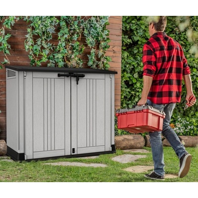 Keter STORE-IT-OUT MIDI Prime Upgrade béžový hnědý 249442 – Zboží Dáma