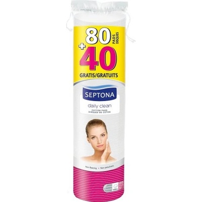 SEPTONA Daily Clean Тампони за почистване на грим 80+40бр