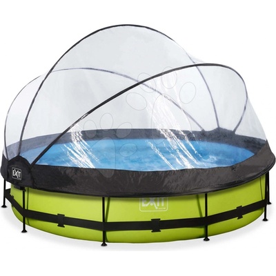 Exit Toys Lime s kartušovou filtrací a kopulí 360x76cm zelená