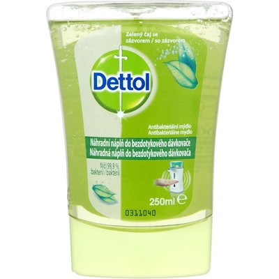 Dettol Zelený čaj se zázvorem antibakteriální mýdlo do bezdotykového dávkovače náhradní náplň 250 ml