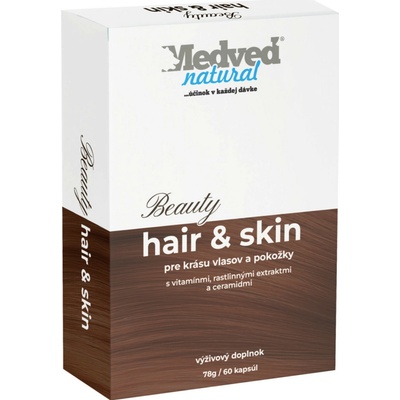 Medveď natural Beauty hair a skin 60 kapsúl