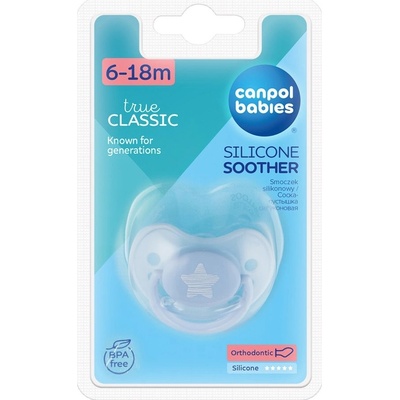 Canpol Babies silikon anatomický pastels modrá