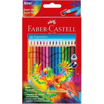 Faber-Castell Моливи Triangular, 18 цвята (1015120789)