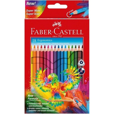 Faber-Castell Моливи Triangular, 18 цвята (1015120789)