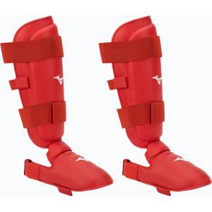 Mizuno Instep червени подплатени протектори за пищяли и стъпала 23EHA10062