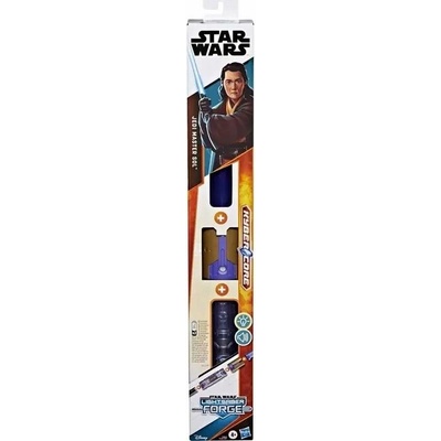 Světelný meč Star Wars Forge Kyber Core Jedi Master Sol MODRÝ