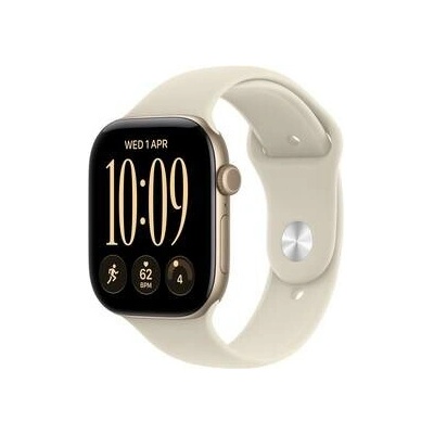 Apple Watch Series 12 Cellular 46 mm Light Gold Aluminum with Sand Sport Band M/L MJGC4RK/A