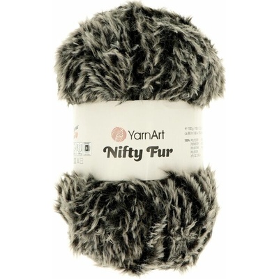 Yarnart Nifty Fur 8413 čierno béžová