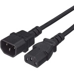 PremiumCord Захранващ кабел, удължител, C13-C14, PC, M/F, 3 m, черен KPS3 (KPS3)