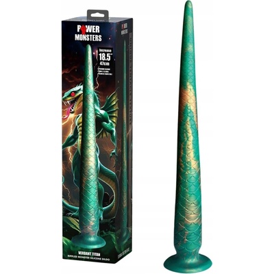 Power Monsters Verdant Titan dildo ve tvaru ocasu draka