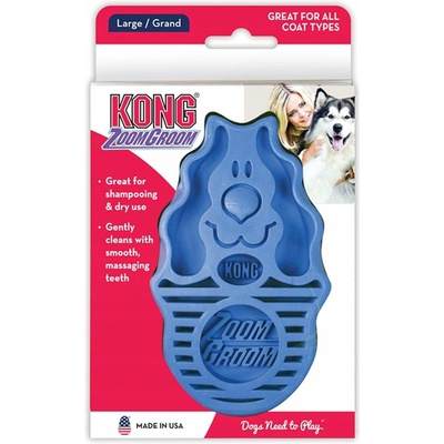 Kong Zoom Groom kartáč pro psy 11 cm – Zboží Mobilmania
