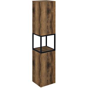 SAPHO Skara - Шкаф висок, 35x171x32 см, 2 врати, L/R, черен мат/дъб колингуд CG010-1919 (CG010-1919)
