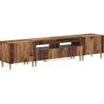 vidaXL 3 части LED ТВ шкаф ARNHEM 3 бр. Старо дърво (3416606)