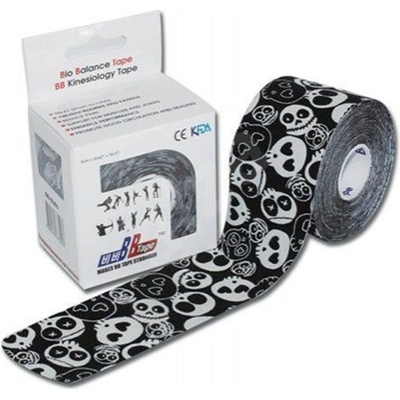 BB Tape Design Kineziologické tejpy Lebky čierna 500 x 5cm