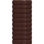 vidaXL Кърпи за баня FROGN 10 бр. Кафяви 100x150 см 360 г/м2 (136766)
