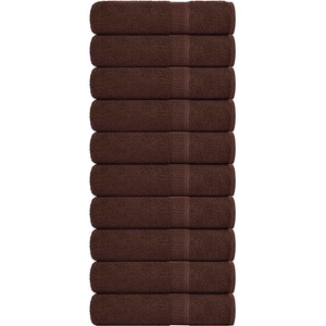 vidaXL Кърпи за баня FROGN 10 бр. Кафяви 100x150 см 360 г/м2 (136766)