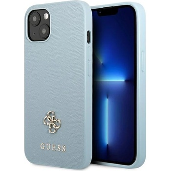 GUESS Кейс Guess GUHCP13MPS4MB за iPhone 13 6.1"", син / син, твърд, Saffiano 4G Small Metal Logo (KXG0040281)