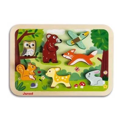 Janod - Дървен забавен пъзел - Гора (J07023)