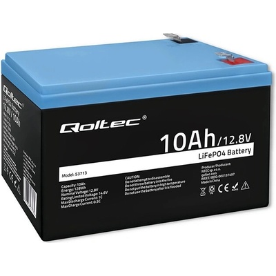 Qoltec LiFePO4 12,8 V 10 Ah 128 Wh BMS