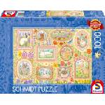 Schmidt Spiele Пъзел Schmidt от 1000 части - Благородни котки сред цветята (59792)