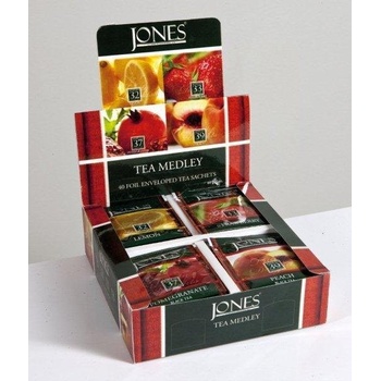 Jones Variace ochucených černých čajů papír 4 x 10 x 2 g
