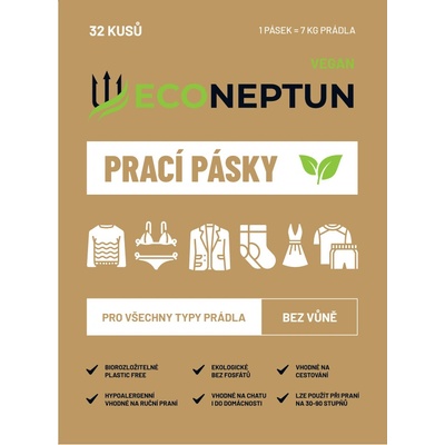 EcoNeptun prací pásky bez vůně 3 x 32 ks