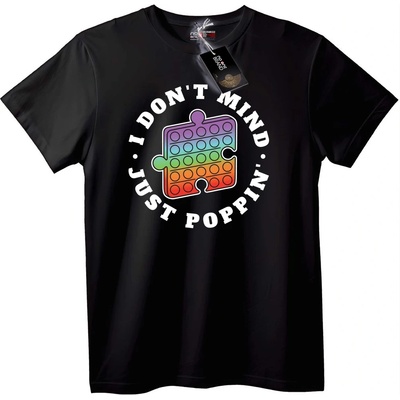 NOONEBRAND Тениска Не ми пречи, просто Pop'вам - 6XL, White
