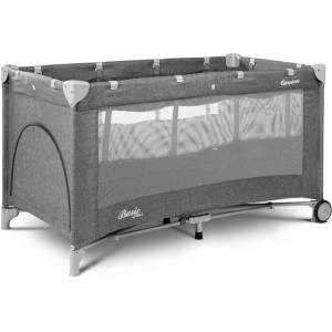 Caretero Сгъваема Кошара За Пътуване Basic Plus Graphite 2 Нива Caretero