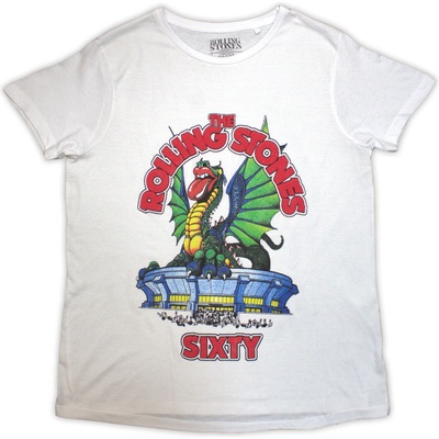 The Rolling Stones Sixty Stadium Dragon (Puff Print) White M Дамски Риза (<![CDATA[RSTS172LW02]]>)