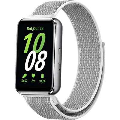 PROTEMIO NYLON Řemínek pro Samsung Galaxy Fit3 bílý-šedý 72863