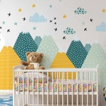 Ambiance Стикер за стена Giant Kid Стикер Скандинавски планини Ziska - Ambiance (col-ROS-C627_60x90cm)