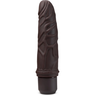 Blush Dr. Skin Silicone Dr. Robert 7 Inch Vibrating Dildo Brown