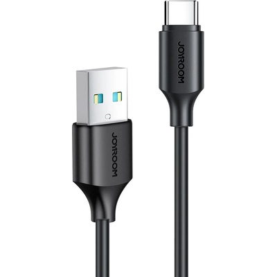 JOYROOM Кабел за зареждане / пренос на данни Joyroom, USB към USB Type C, 3A, 0.25m, черен, (S-UC027A9) (S-UC027A9 0.25m black)