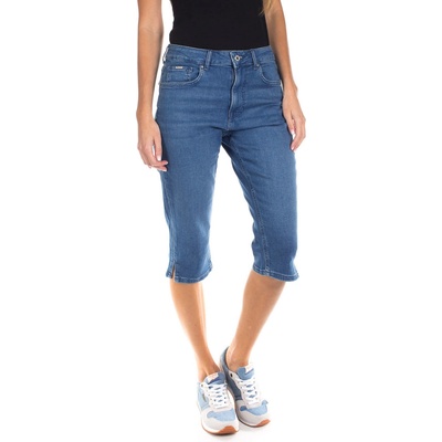 Pepe Jeans dámské kraťasy SKINNY CROP HW denim