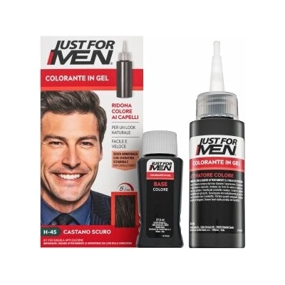 Just For Men Odličovač vlasů H45 Tmavě hnědý + aplikátor