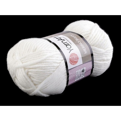 Pletací příze Merino bulky 100 g Varianta: 1 (501) bílá, Balení: 1 ks 42110/79188/190313