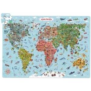 CzuCzu Explorers Puzzle World Map 300 pieces + educational poster ZA5627