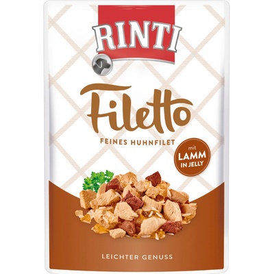 Rinti Filetto Adult kuře & jehně v želé 100 g