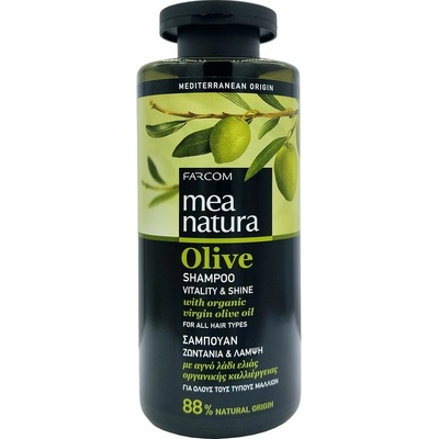 Mea Natura olivový šampón Vitalita a Lesk 300 ml